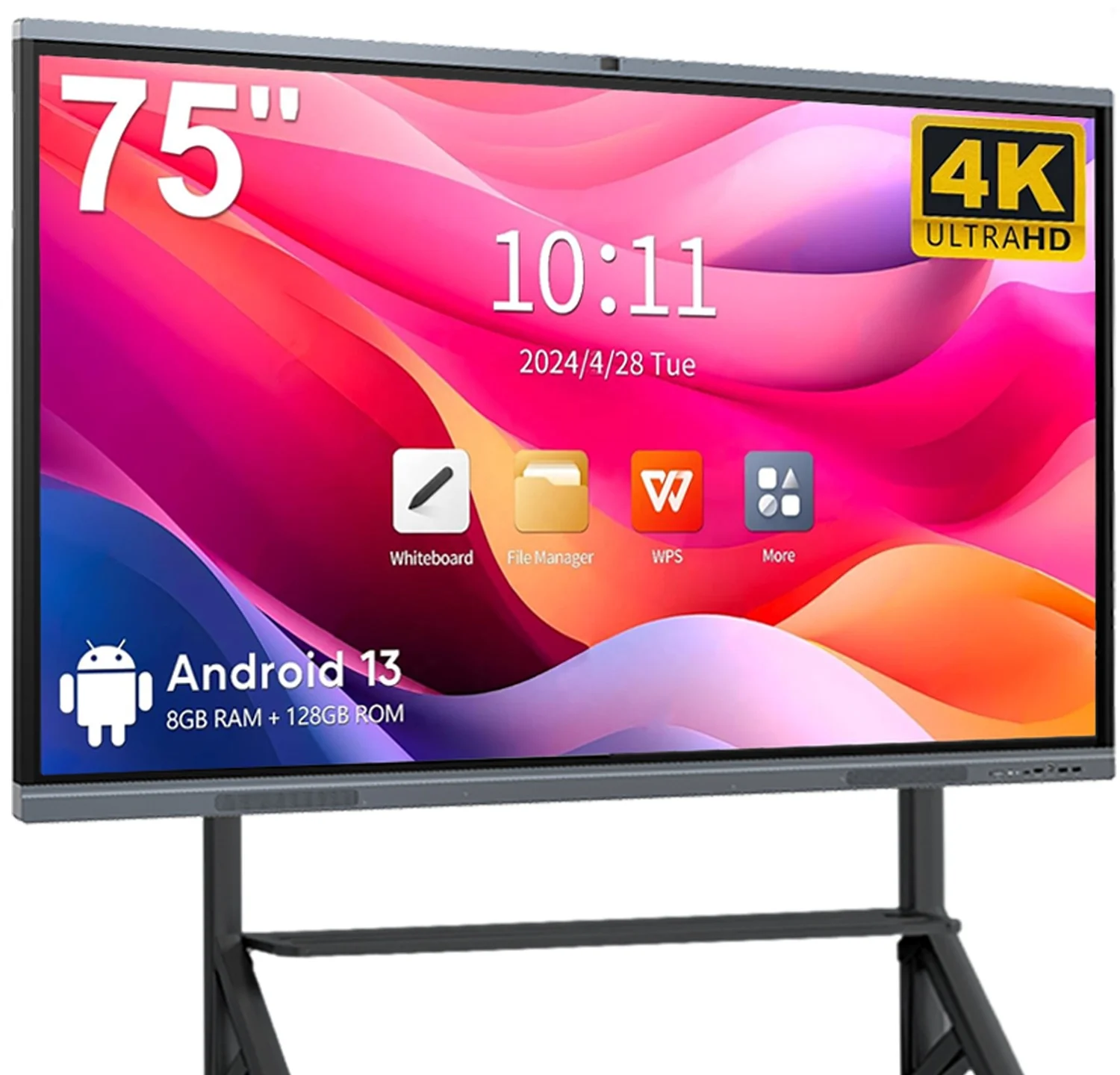 Горячая распродажа фабрика UHD умная плоская панель 55/65/75/86/98/110 дюймов цифровая доска 982/61/4/32 г Интерактивная для школы