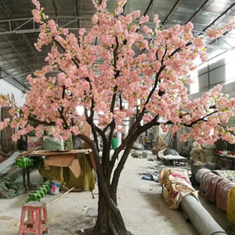 Wholesale large silk cherry blossom branches flowers trees artificial plants for sale
