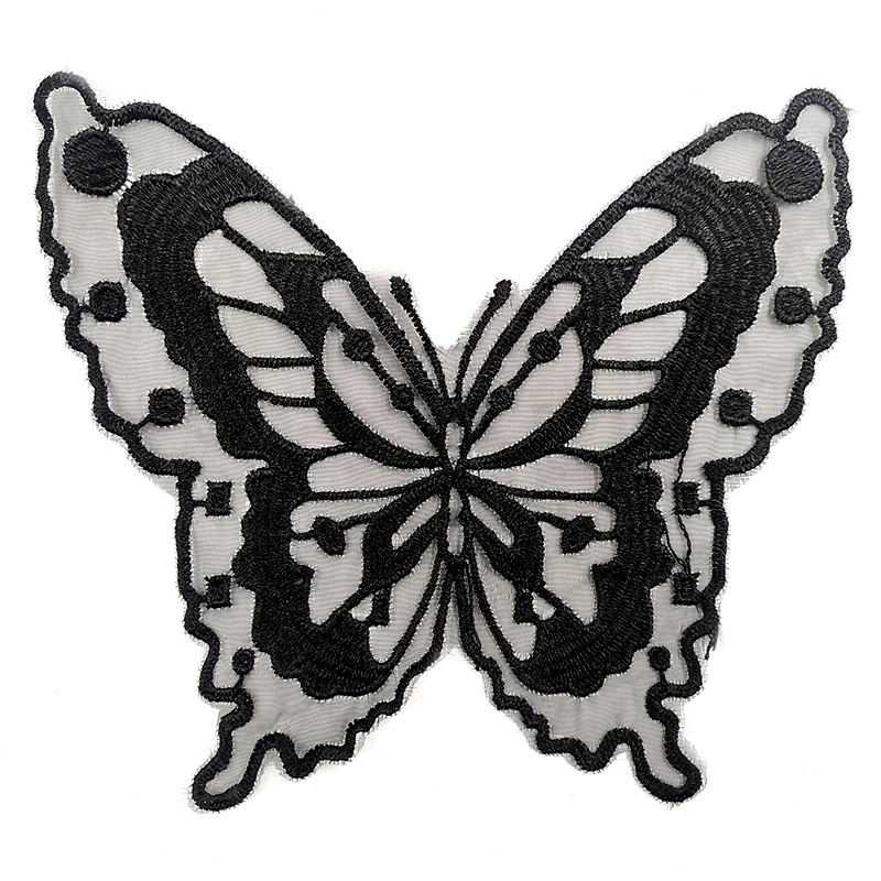 Бабочками и кружевом для малышей, платье из органзы с вышивкой «сделай сам»; Модные аксессуары со стразами аппликацией патчи на заказ аксессуары для нижнего белья