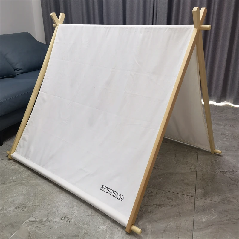 IWAYMAN Kids Teepee Tent  Natural Cotton Canvas Tent for Kids Indoor Play Tent