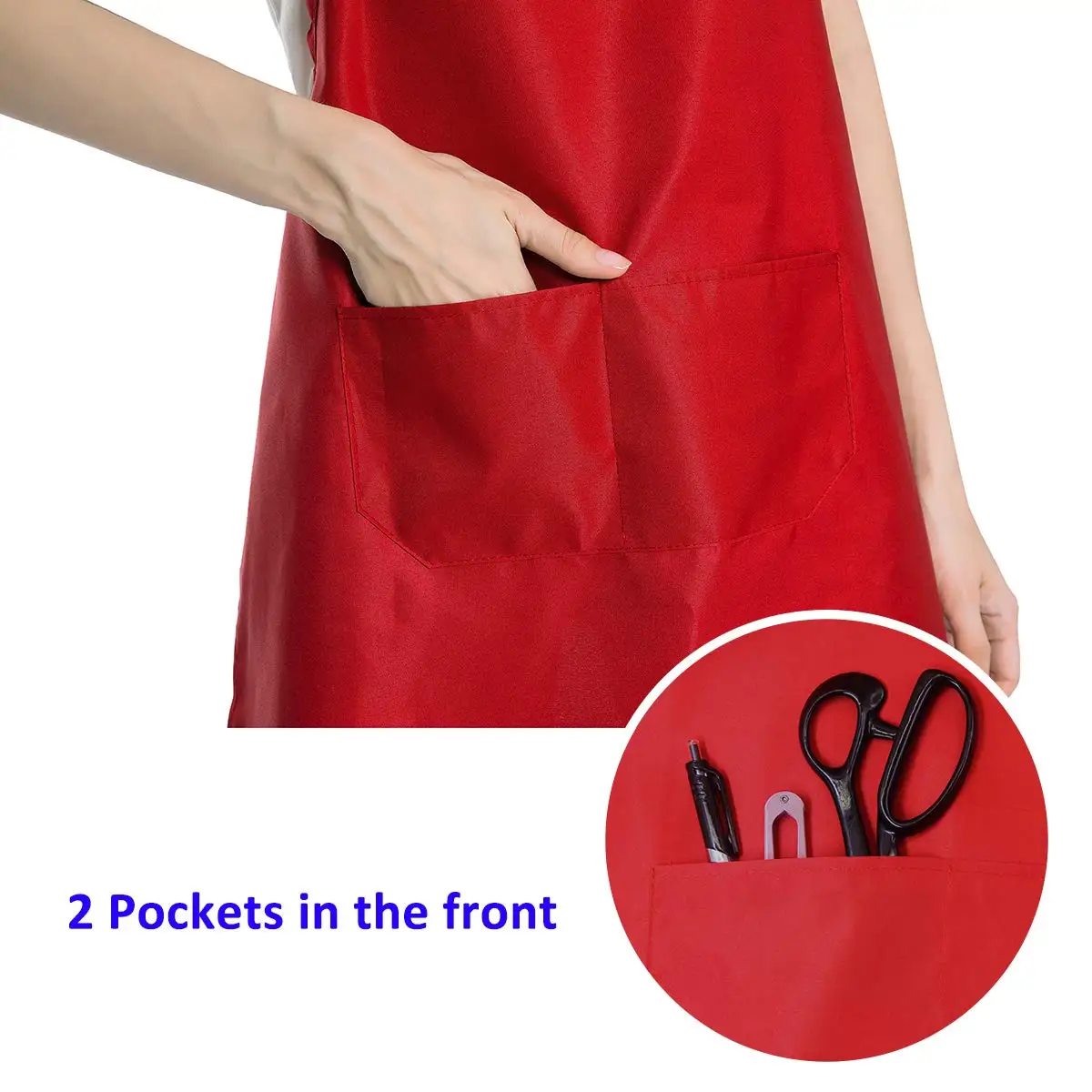 Cheap Bulk Wholesale Cotton Kitchen Masonic Women Mens Canvas Apron With Two Pocket