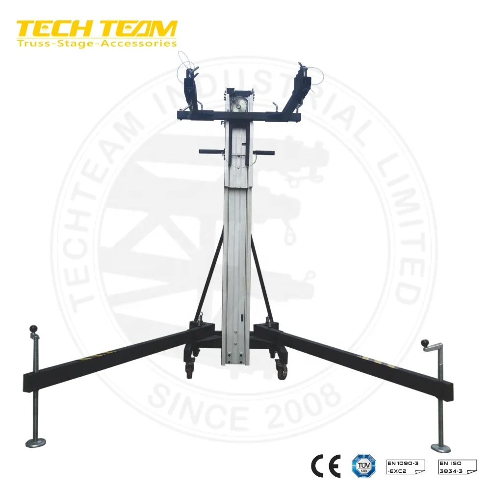 6.5m Portable Telescopic Truss Display Lifting Truss Tower Active Line Array for sale