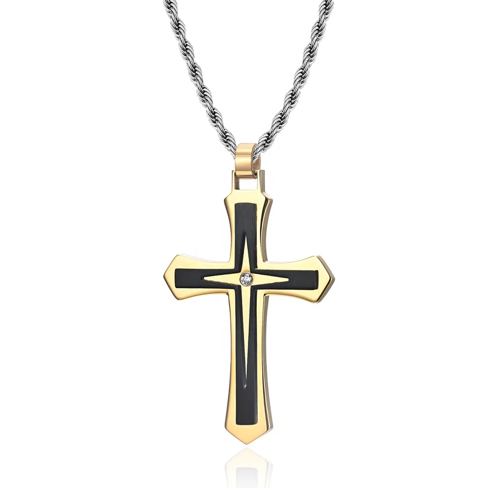 Stainless Steel 316L Religious Christian Jewelry Cross Pendant