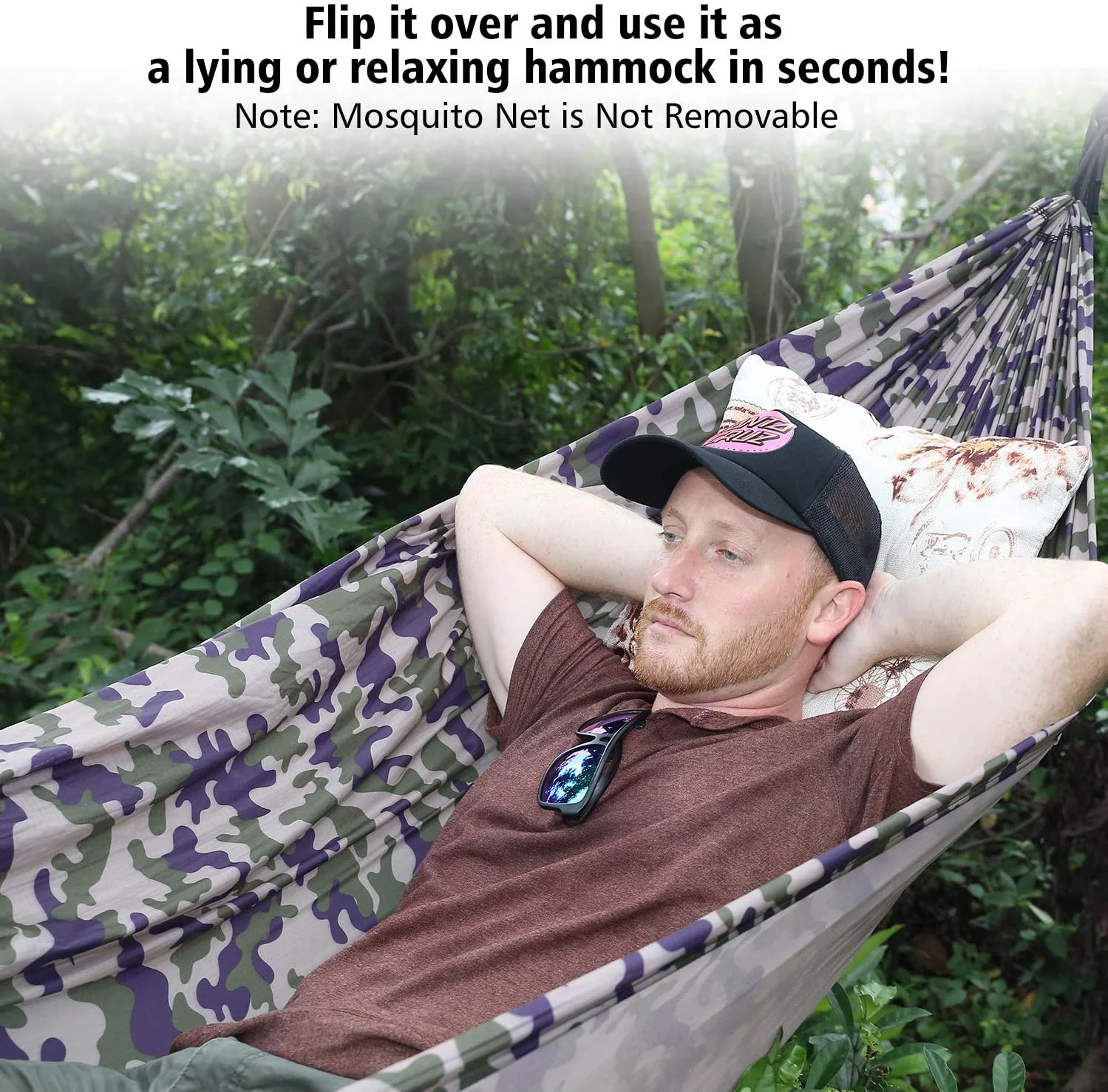 Professional Suggestion Mosquito Net Hammock,travel Hammock with Canopy,outdoor Folding Hammock