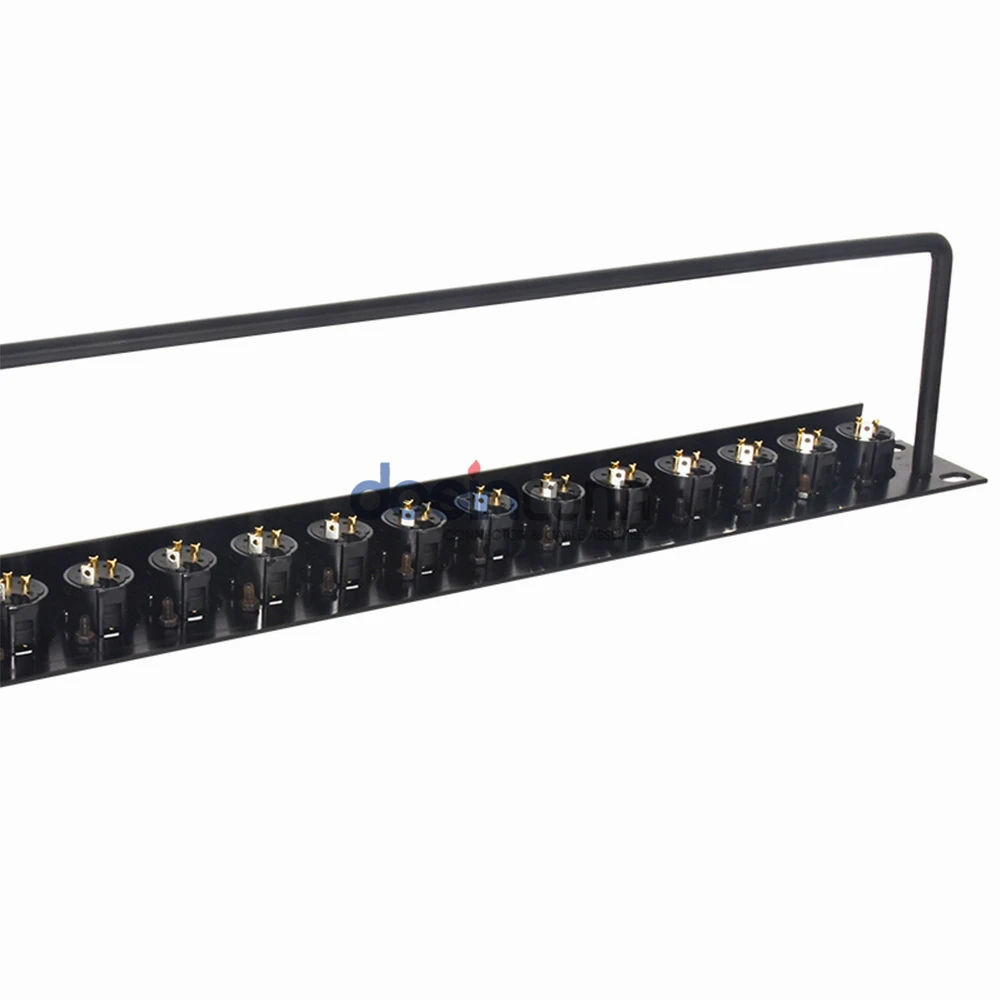 Female XLR Patch Panel 1u 8 Ports for Computer Room