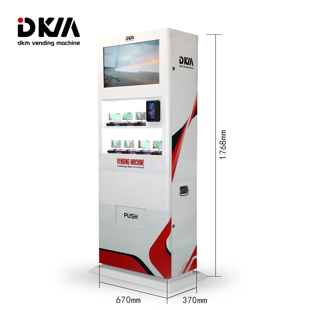 DKMVending Hot Selling Hd Lace Front Human Hair Wigs Pre Plucked Blond Kiosk Vend Nail Art Vending Machine