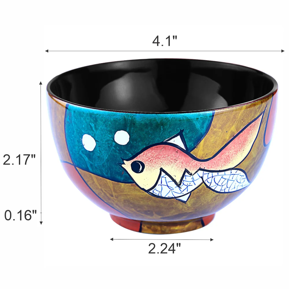 Wholsale Competitive Price Wooden Bowl Decorative Multi Color Lacquerawe Vietnam Handmade Wood  Bolws