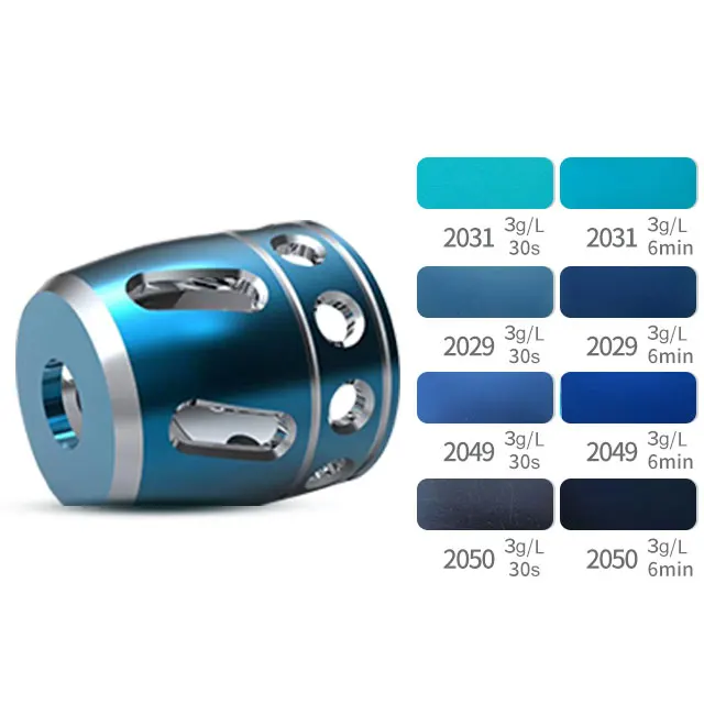 Environmental friendly Acid Dye Anodizing Dye For Aluminum Anodized Blue Color Blue Anodizing Dye for metallic surface