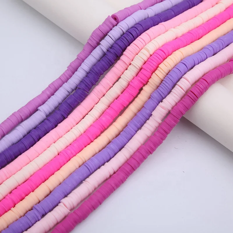 Wholesale 5mm 6mm Boho Polymer Clay Spacer Beads For DIY Jewelry Making Necklace Bracelet Nail Art Accessories