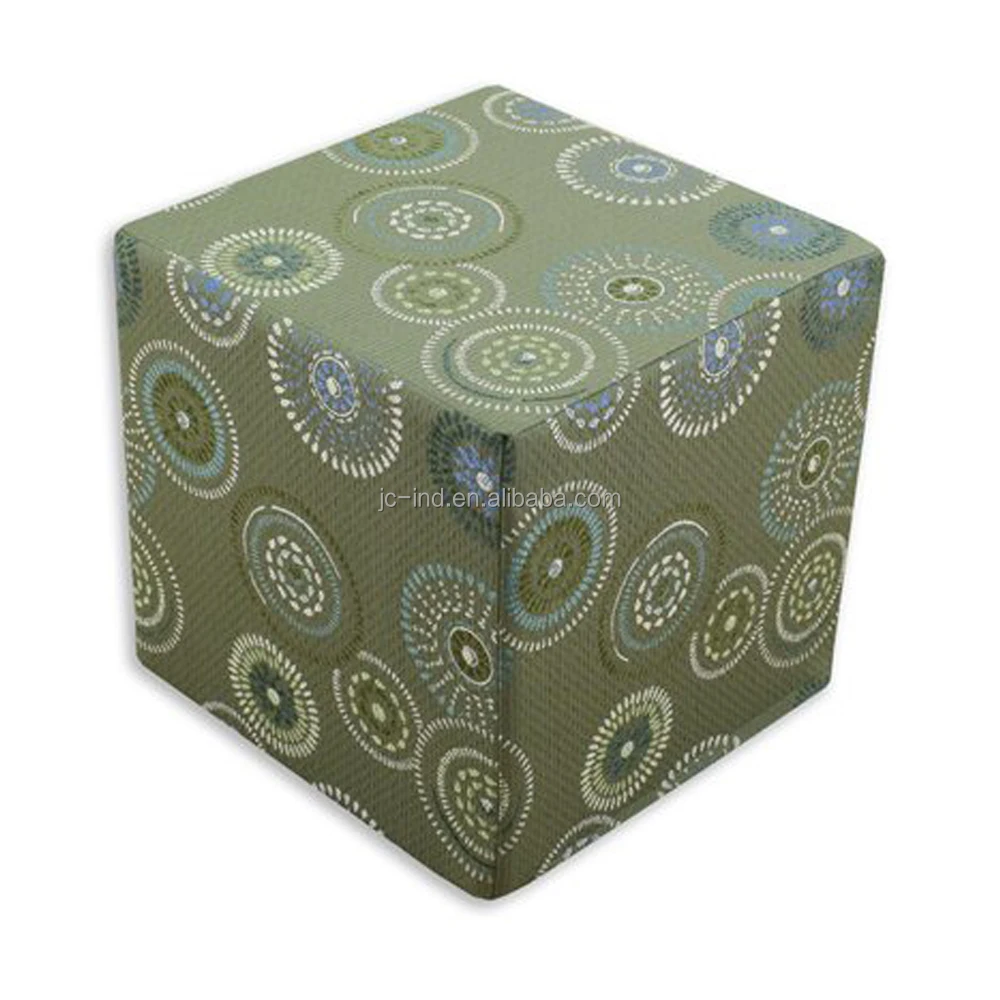 Memory Foam Round Modern Pouffe Ottoman Footstool Ottoman and Pouf Footstool