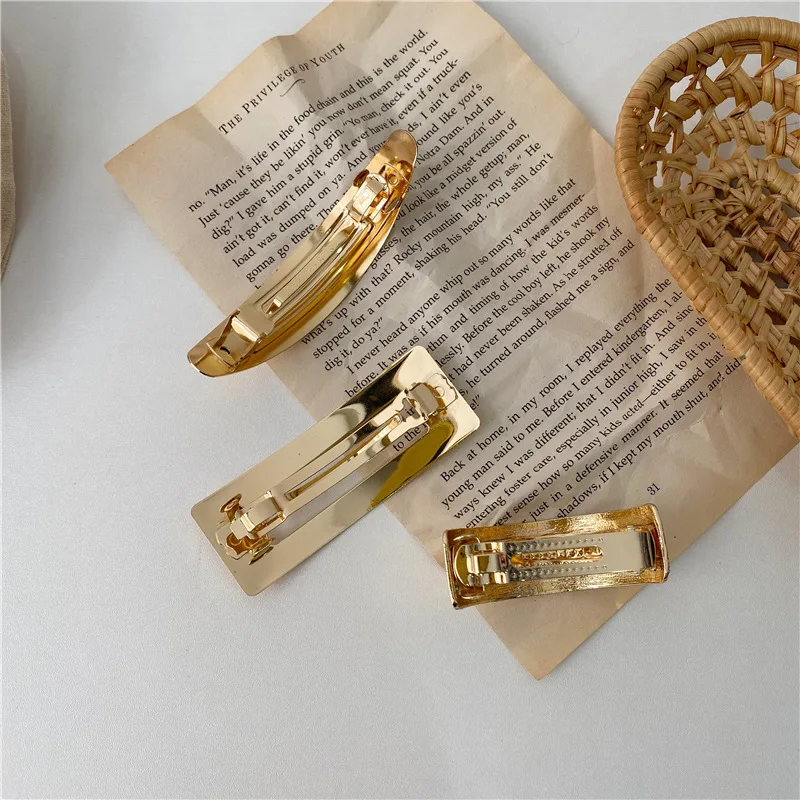 custom  casting nickle alloy hair barrette clip for women hot selling wholesale hair clip