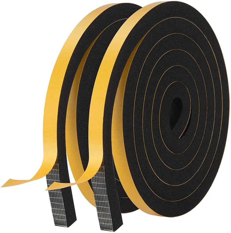 Closed / Open Cell EVA PU Silicone SBR CR EPDM Foam Rubber Sealing Strip 3m Adhesive Backed Foam Strips