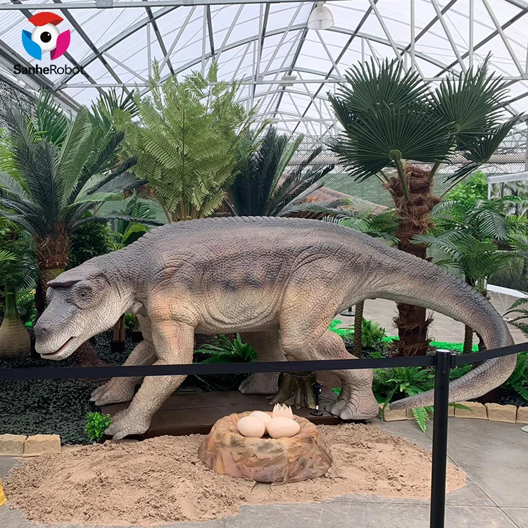 Indoor Amusement Park Robotic Dinosaur Video