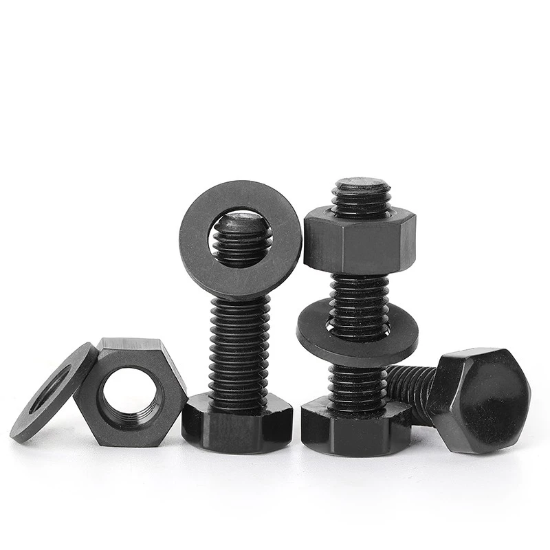 M3M4M5M6M8 Nylon outer hexagon screw nut flat pad set combination of plastic bolts and nuts