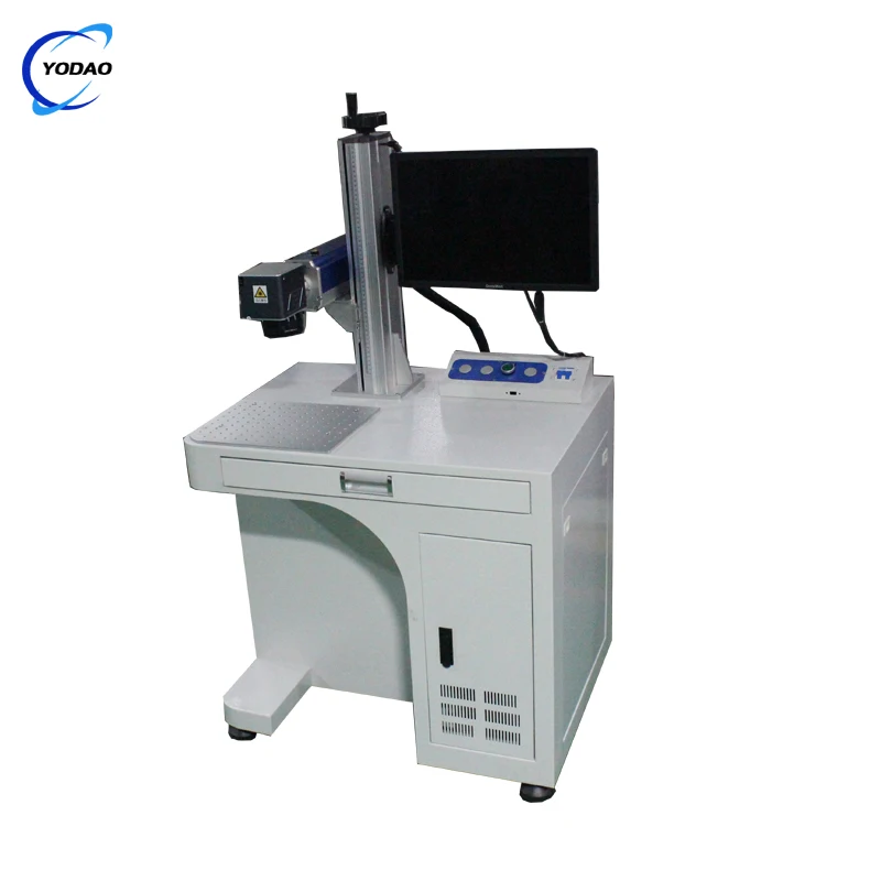 High Quality desktop CO2 laser marking machine for leather goods fabric clothing popular product