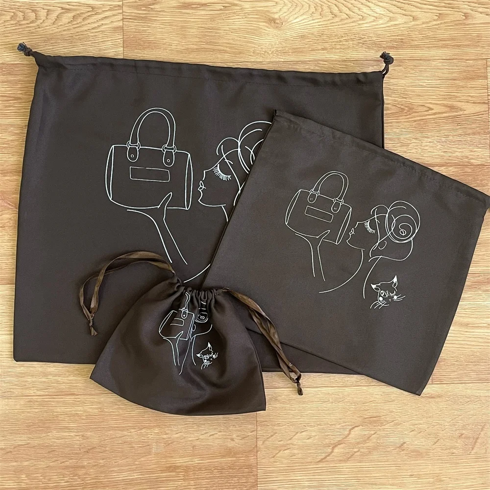 BSCI Factory Price Canvas Cotton Drawstring Shoe Bags Custom Cloth Dust Filter Bag Dust bags For Shoes