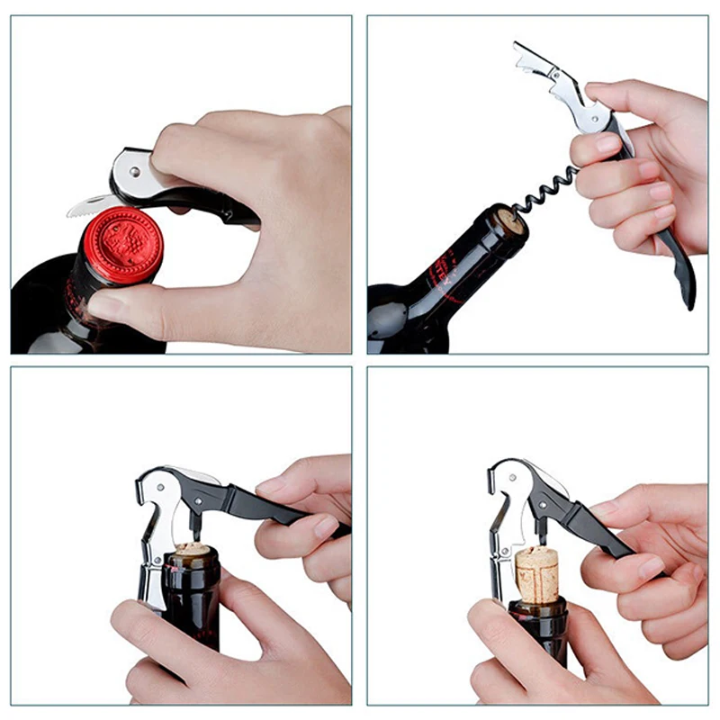 Multifunction custom logo wine/beer bottle opener waiter corkscrew