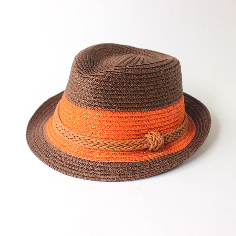 New Summer Boys Straw Hat Beach Hat Sunshade straw hat