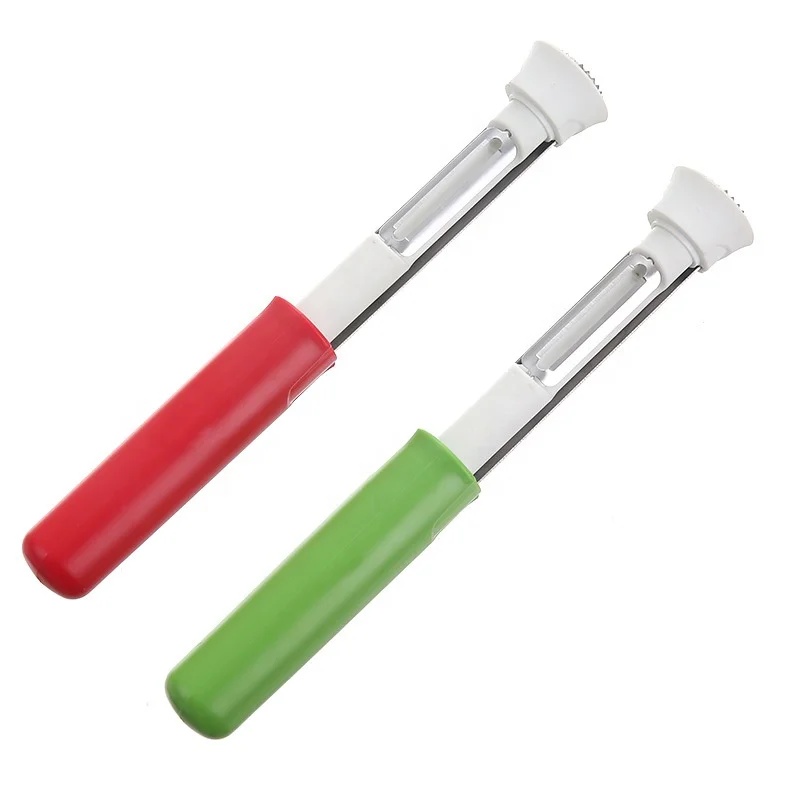 2 In 1 High Quality Manual Fruit Corers Peeler Stainless Steel  Handheld Fruit Core Extractor Peeling Tool For Kitchen