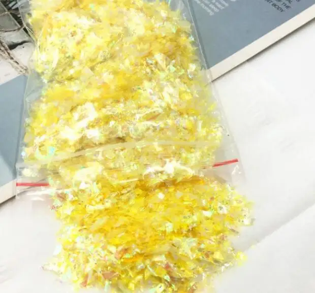DIY Glitter Nail Paper Slime  Glitter Suger Paper Decorate Slime Making Kit Slime Accessories