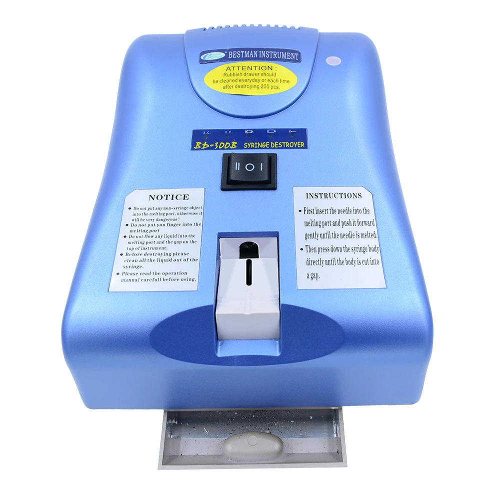 New products on china market syringe needle cutter needle burner and syringe destroyer BD-300B