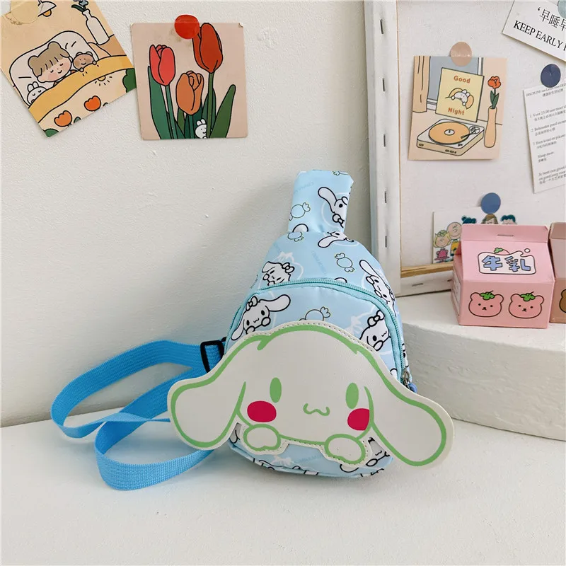 Newest 2024 New Arrival Children Kids Bag Kawaii Girl Boy KT Kuromi Melody Crossbody Bag Cute Oxford Fabric Cartoon Chest Pack