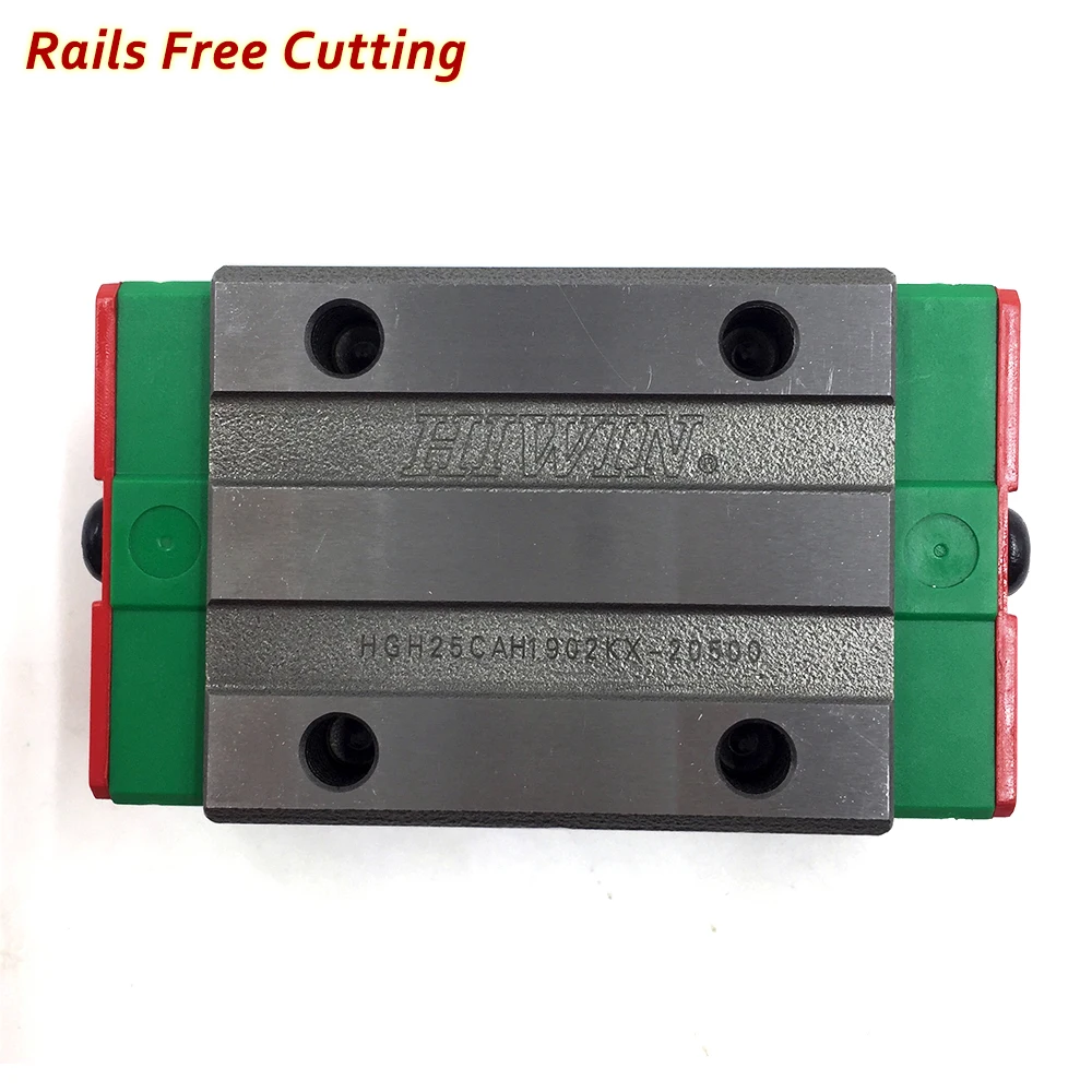 hgr15 hgr20 hg20 hgh20ca hgh25ca 25mm hg25 hgh25 linear motion guide slider block bearing rail cnc 1200mm 1500mm 2000mm