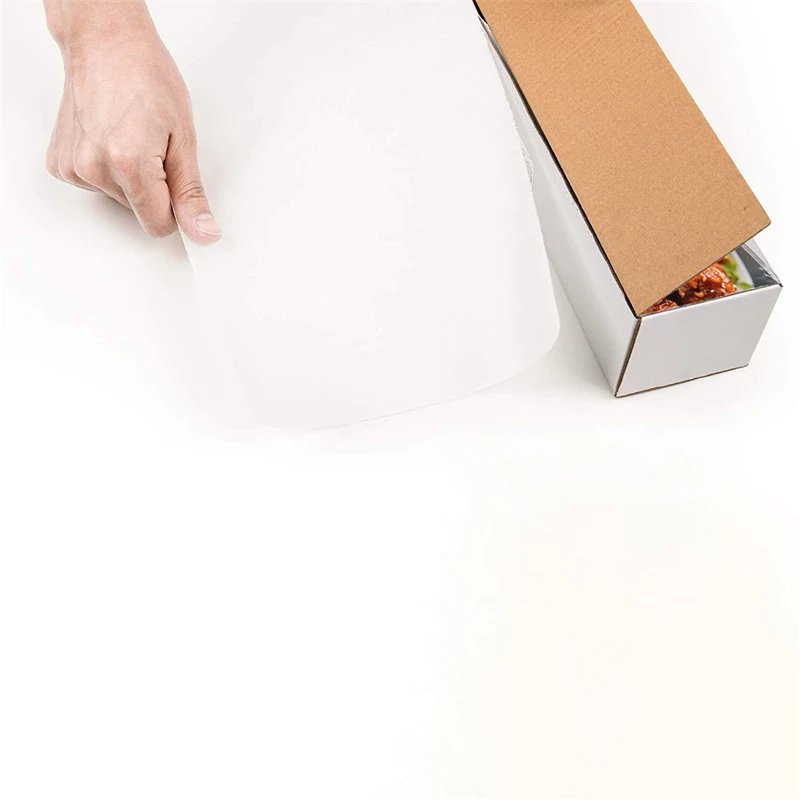 Dark Brown Parchment Paper Silicone  in rolls parchment paper for air fryer Disposable Baking  mini cake form baking paper