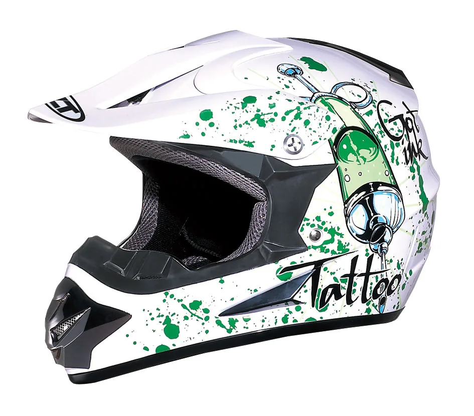 Crash Helmet, Racing helmet WLT-125 Black/Red 2#