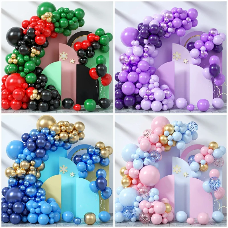 Macaron Balloon Garland Arch Kit 1st Birthday Party Decoration Kids Wedding Birthday Balloon baby shower Confetti Latex Balloon