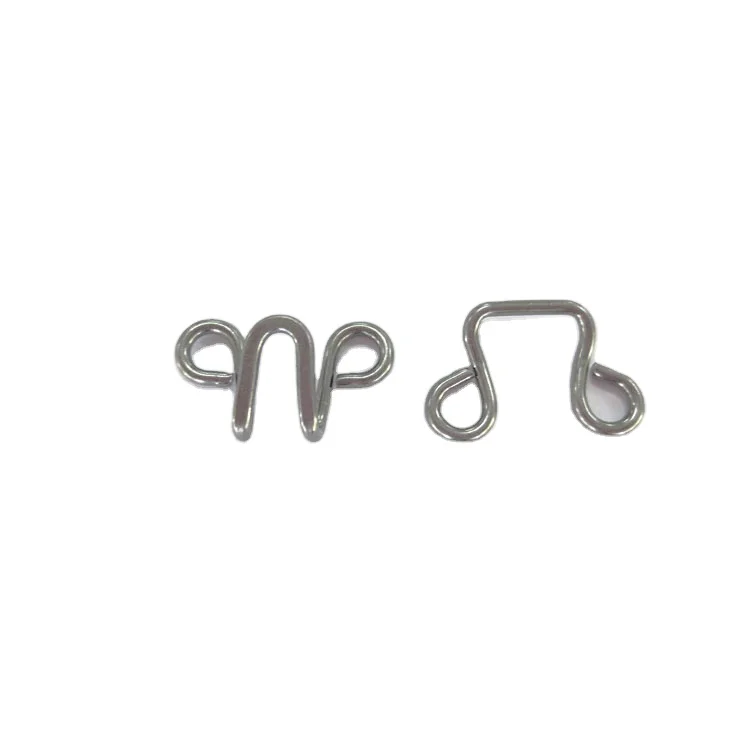 Wholesale trouser closure combined fastener hook buckle custom hook and eye