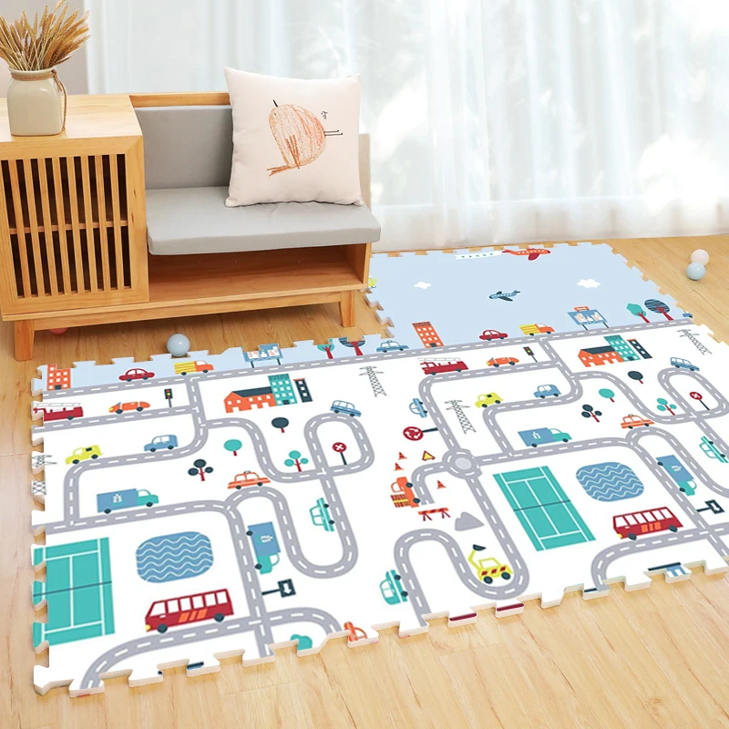 Eco friendly factory supply organic XPE children play mat puzzle