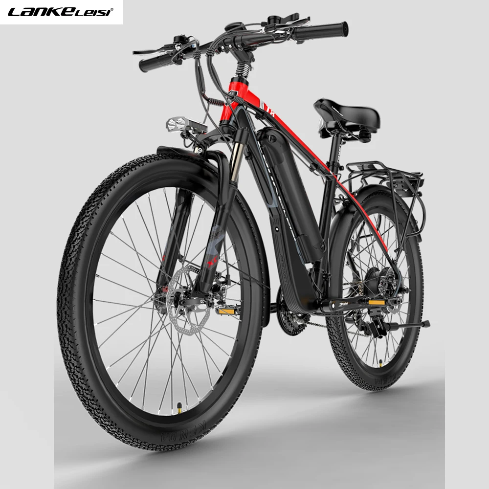 
EU CE certification T8 26-inch 21-speed mountain bike 48V400W electric bicycle, equipped with 12.8AH Panasonic lithium battery 