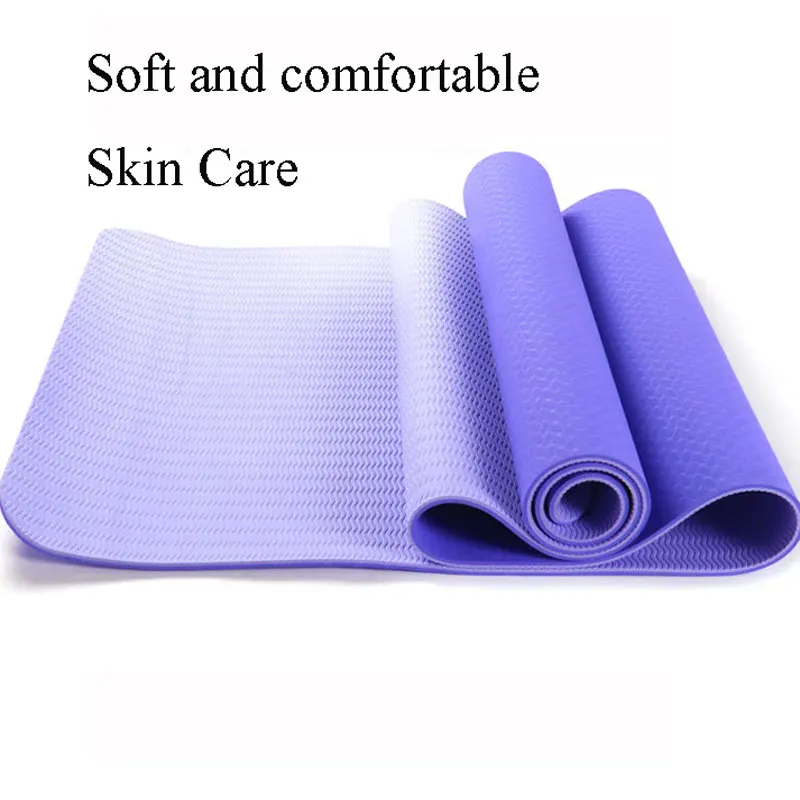 Amilerui 6mm Home Use Pilates Mat Non Slip Yoga Exercise Equipment Yoga Mat Eco Friendly Tpe Yoga Mat