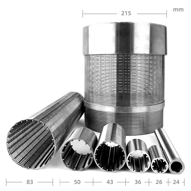 Stainless Steel Wedge Mesh Cartridge,Water Filter Element Backwash Filter Screen