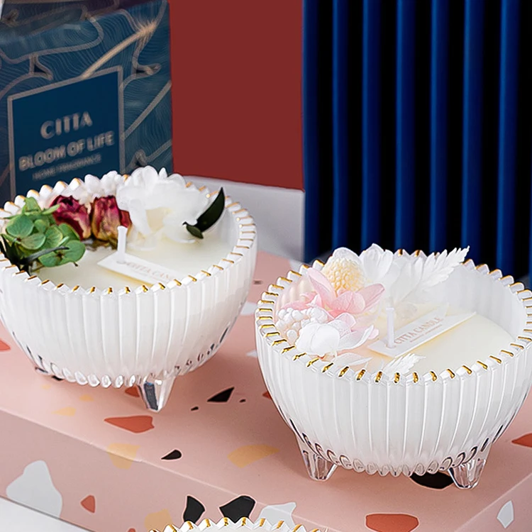 2022  Stress Relief Aroma special style SCENTED CANDLES decoration creative luxury cup small scented candles for office