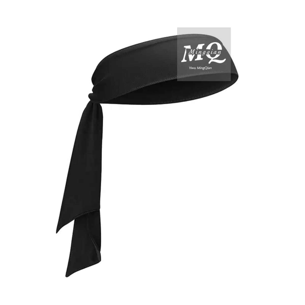 wholesale long custom logo elastic high quality tie back tennis headband