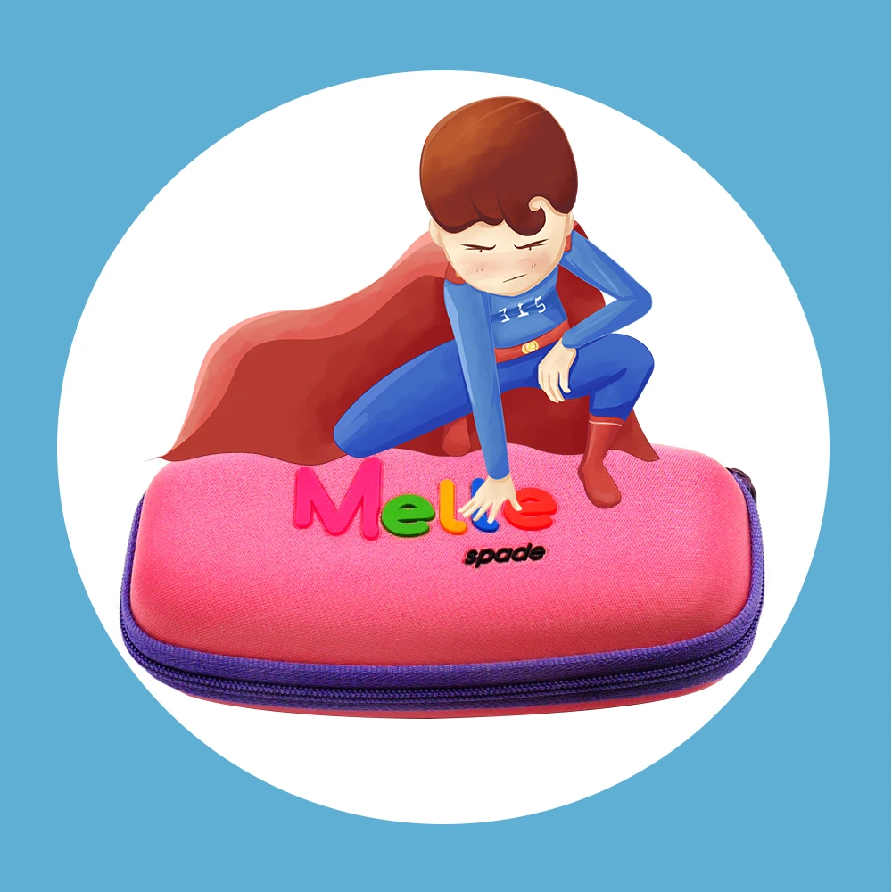 Детский футляр для очков, милый Футляр для солнцезащитных очков на заказ, Детские чехлы для солнцезащитных очков eva, футляр для очков eva на молнии для детей