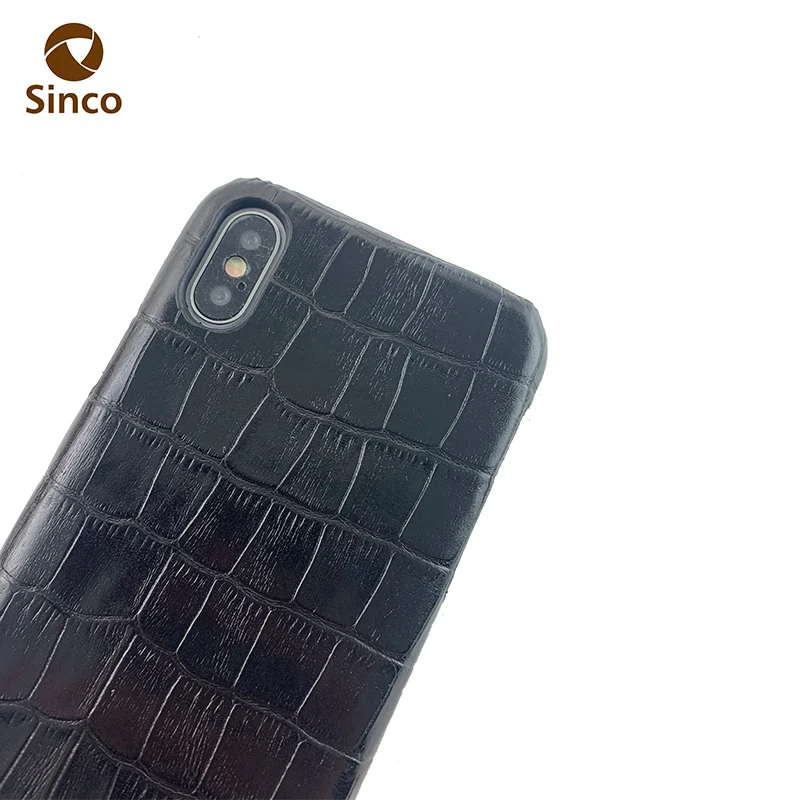 Luxury Crocodile Texture leather cell phone case leather iphone case custom leather phone case for iphone XR