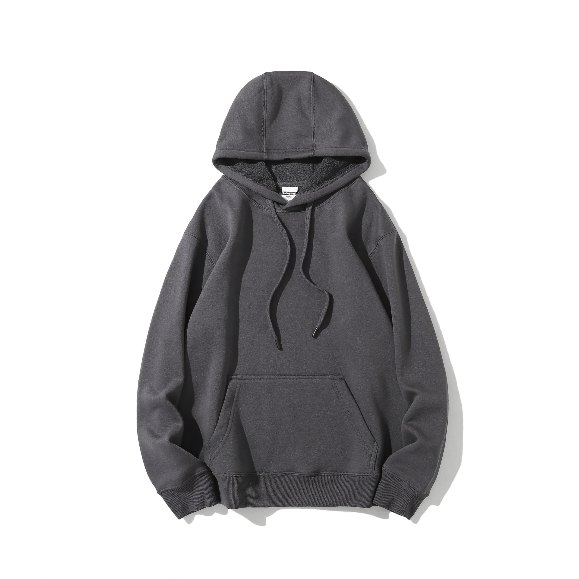 NO MOQ wholesale LOGO custom 400 gsm french terry cotton hoodies with fleece
