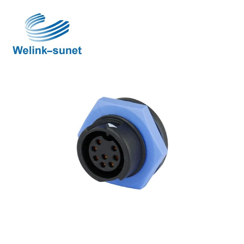 Средний IP67 мужской 9pin водонепроницаемый разъем жгута проводов