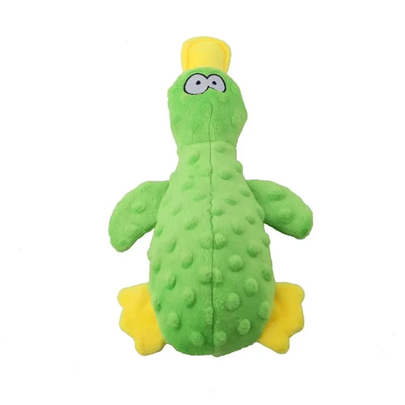 New Pets Plush Squeaky Dog Toys Funny Duck Chew Cleaning Teeth Toy Puppy Training Interactive Supplies