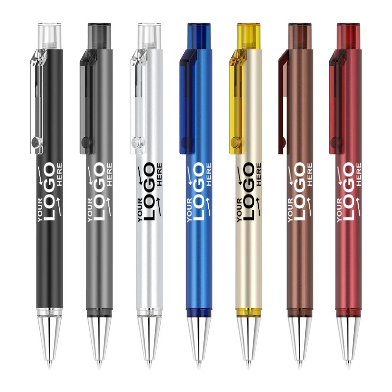 Premium Metal Barrel Retractable Ink Pen Quick Dry Smooth Writing Silent Click Luxury Up-Gel for Office Business Executive