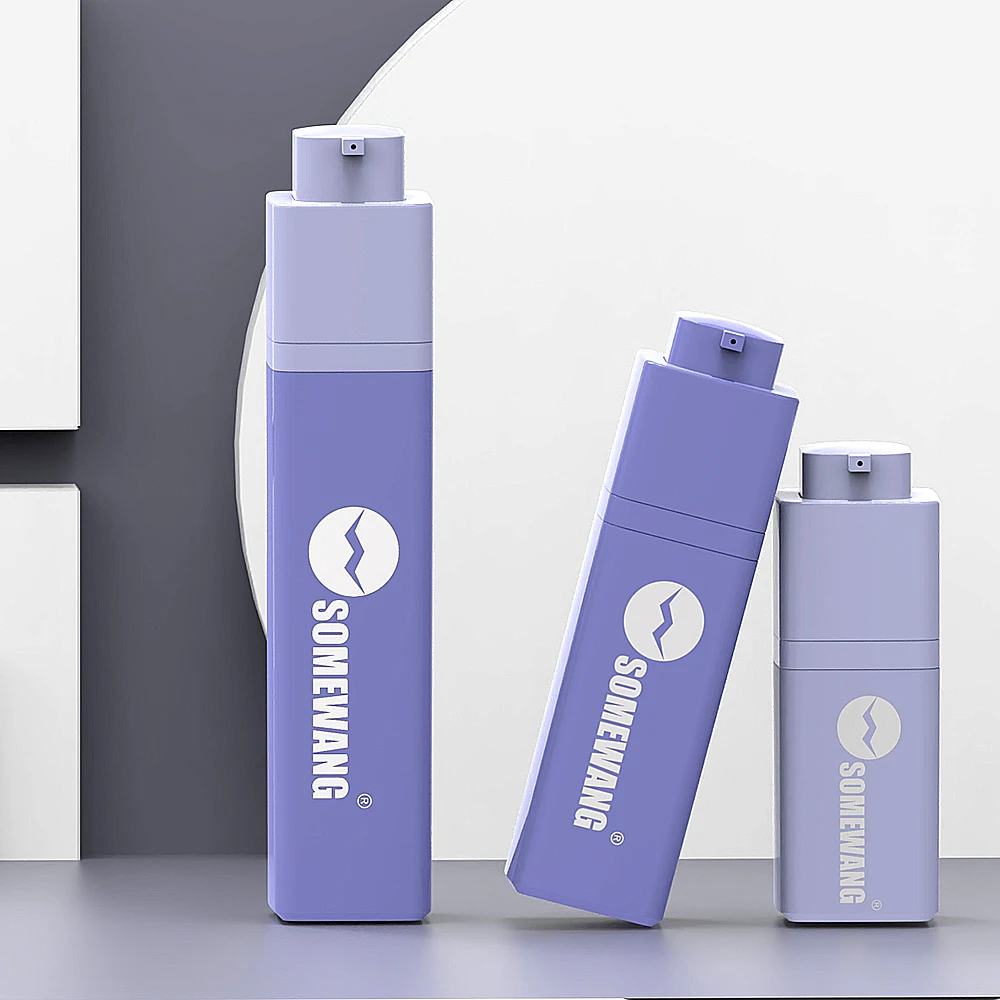 Airless Pump Bottle Portable Refillable 15ml 30ml 50ml Twist Plastic Lotion Bottle Customized Color