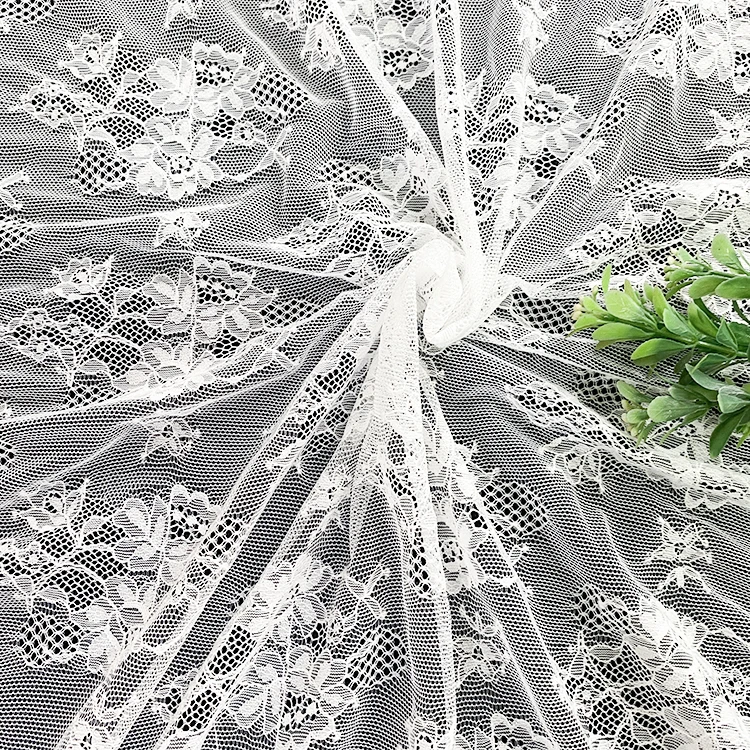 Crepe Drapery Roll Switzerland Girls Sewing Tulle Jacquard Yard Dresses White Laces Fabrics for