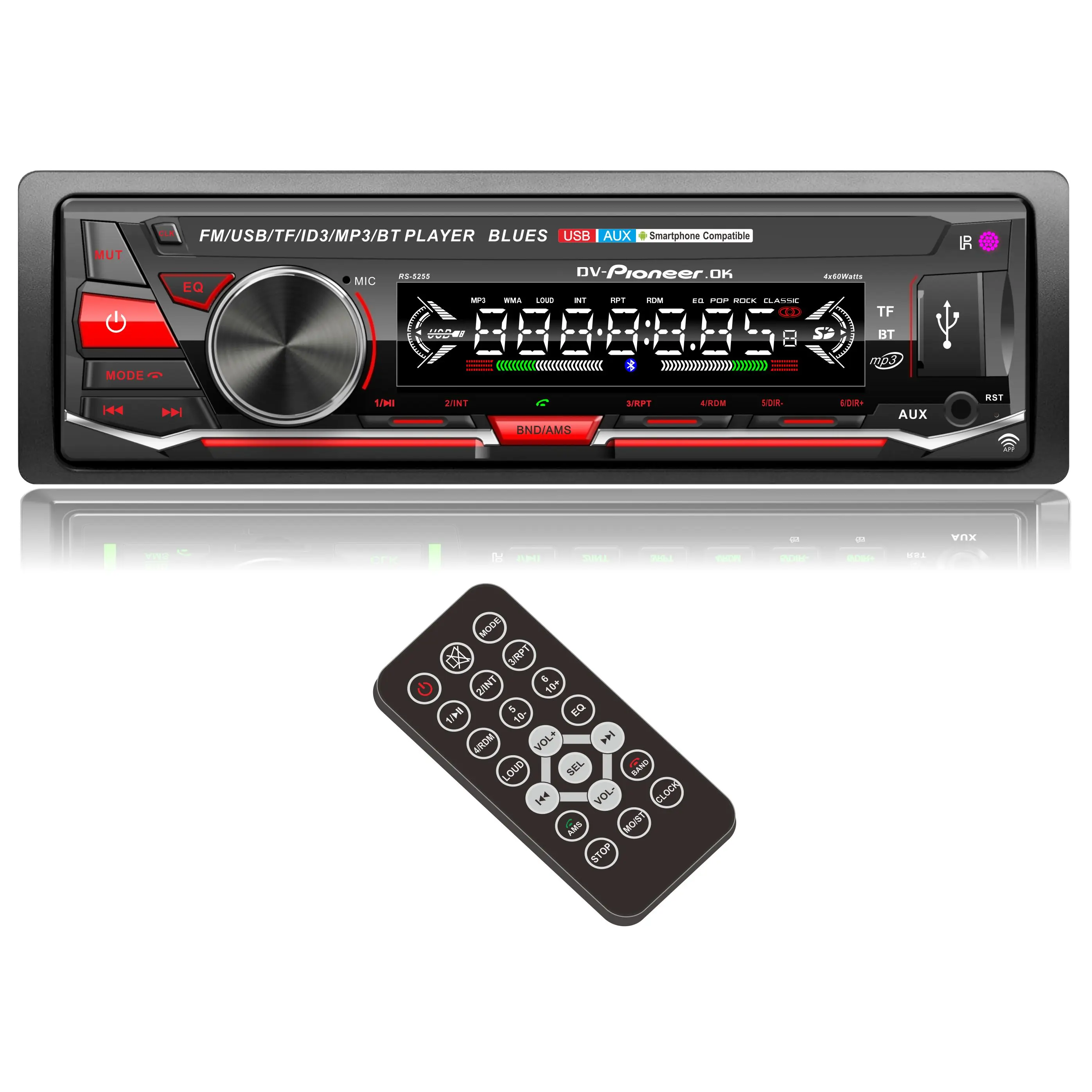 JVC Design High Quality Car FM USB MP3 BT DSP Player RS-5255