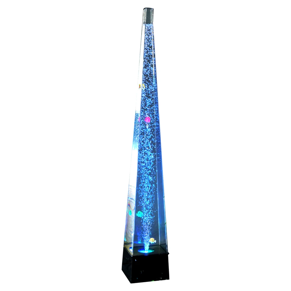 LED changing color water bubble column for home decoration