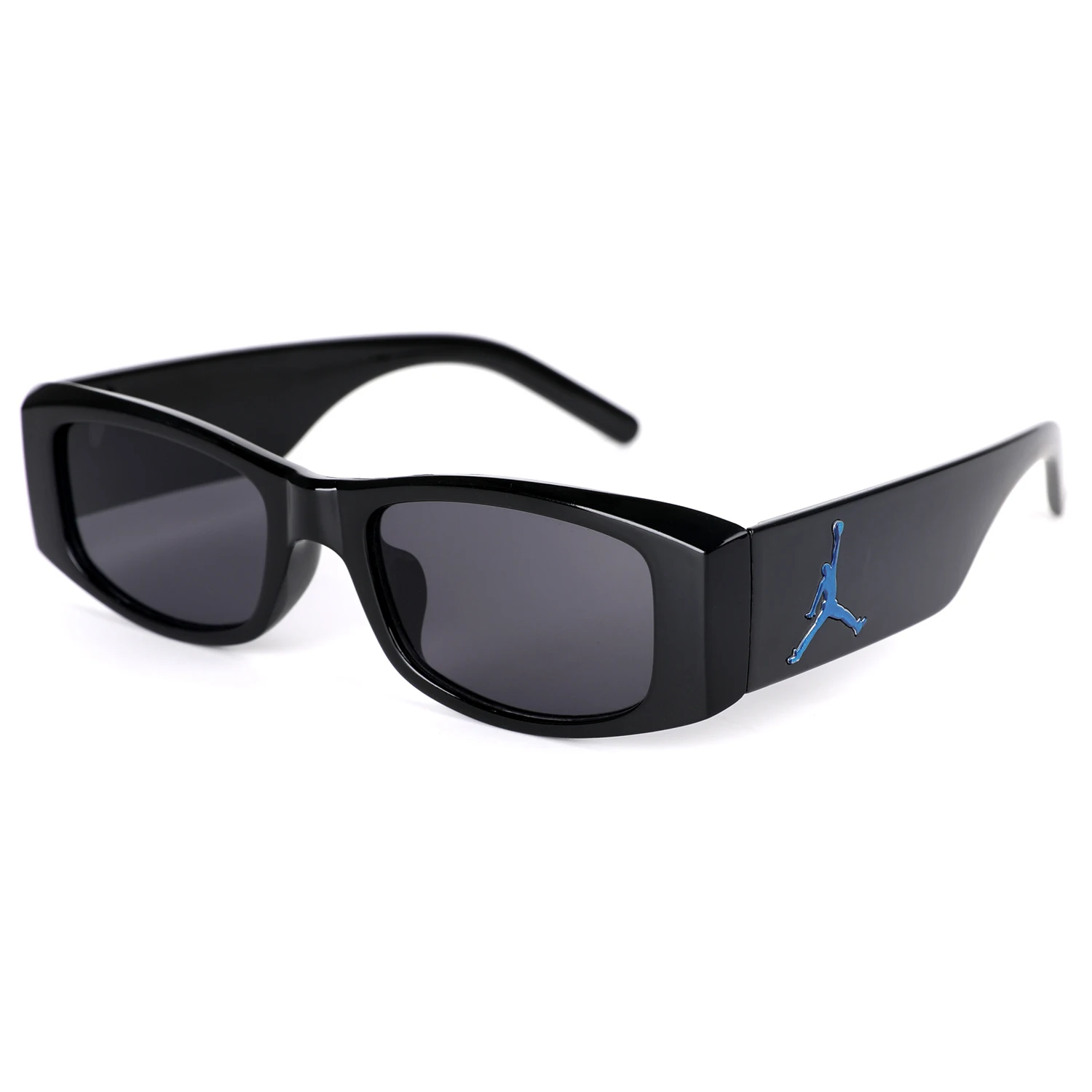 2024 New square frame sunglasses Jordan with the same high-grade outdoor sports riding glasses hipster sunglasses custom