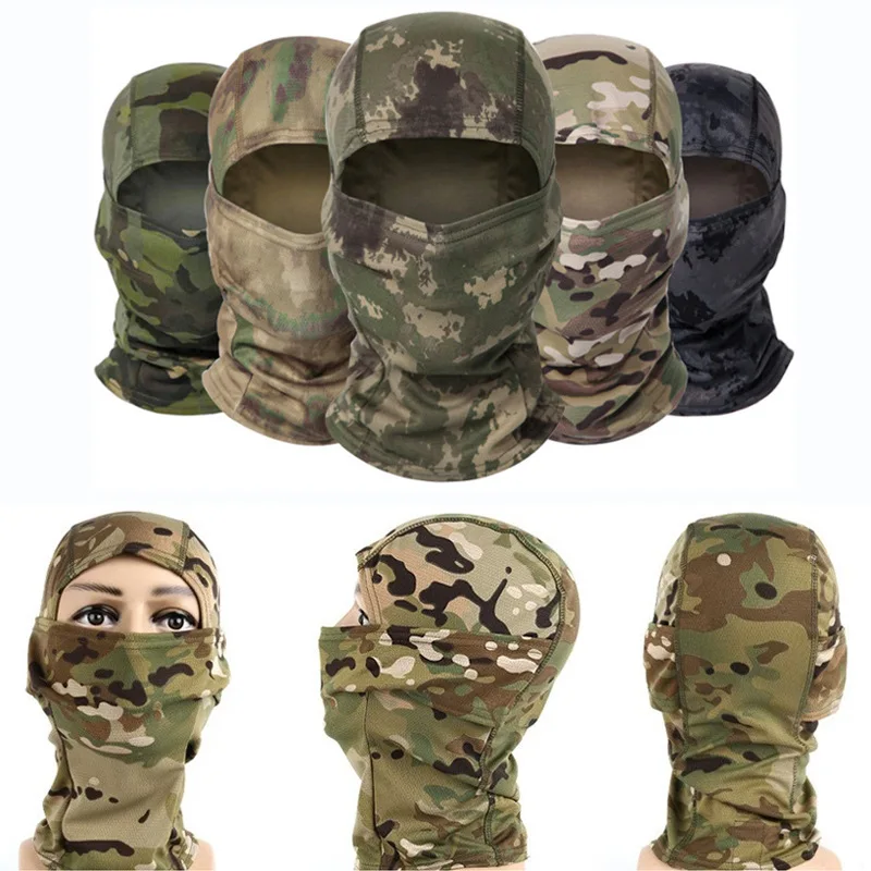 Outdoor Riding Balaclava 1 holes Motorcycle Mask Custom Face Mask Sunscreen Riding Mask Custom Windproof Tactical Cam Balaclava