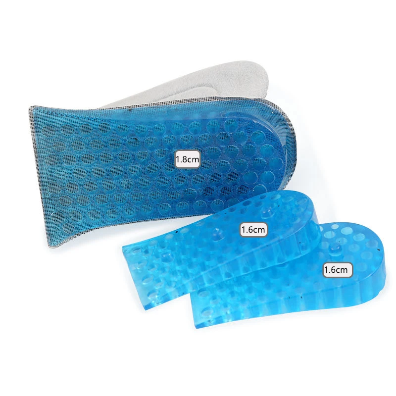 Pressure Relief OEM customize height increase insoles heel height increasing insole silicon